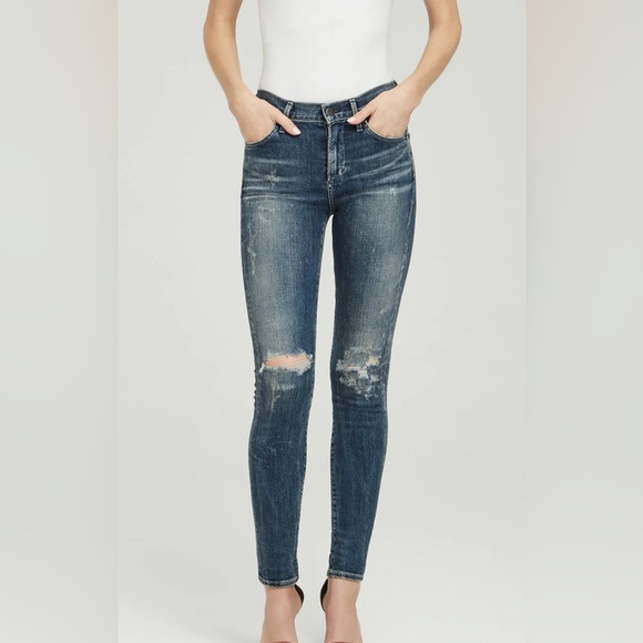 Citizens Of Humanity Denim - Citizens of Humanity Rocket High Rise Skinny Jean in Indie Distressed Size 30